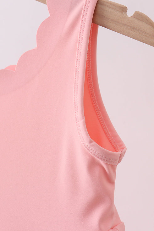 Pink scalloped active mom&me dress