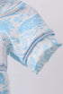 Blue bunny smocked peter pan collar bubble