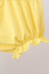 Summer lemon smocked bow bloomer set