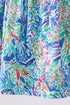 Blue floral print ruffle bloomer set