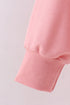Peach hand-sewn bow mom&me sweatshirt