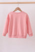 Peach hand-sewn bow mom&me sweatshirt