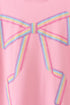 Pink hand-sewn bow mom&me sweatshirt