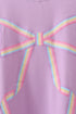 Purple hand-sewn bow mom&me sweatshirt