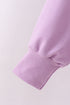 Purple hand-sewn bow mom&me sweatshirt