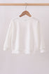 Cream hand-sewn bow mom&me sweatshirt
