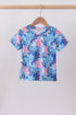 Blue marine creature print top