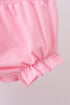 White cross smocked ruffle bloomer set