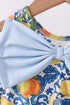 Lemon smocked ruffle bloomer set