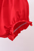 Blue flag embroidery seersucker bloomer set
