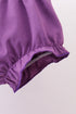 Lavender floral smocked ruffle bloomer set