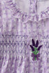 Lavender floral smocked ruffle dress