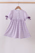 Lavender floral smocked ruffle dress