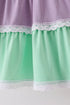 Purple lace rainbow tiered dress