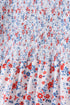 Blue floral smocked dress