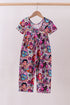 Purple character bamboo jumpsuit
