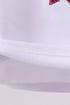 White bow sequin mom&me top