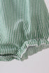 Green Watermelon Stripe Smocked Embroidered Seersucker Bubble