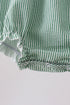 Green Watermelon Stripe Smocked Embroidered Seersucker Bubble