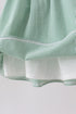 Green Watermelon Stripe Smocked Embroidered Seersucker Dress