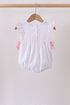 White Bow Smocked Jacquard Bubble