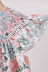 Pink Floral Smocked dress