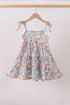 Pink Floral tiered Dress