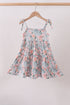 Pink Floral tiered Dress