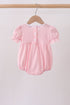 Pink Gingham Animal Embroidered Bubble