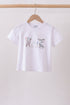 White Animal Embroidered Top