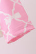 Pink Bow UPF rashguard