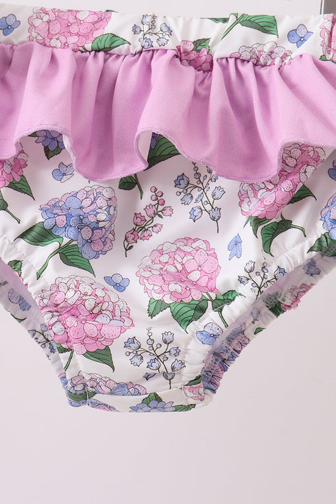 Purple Hydrangea UPF Swim Set