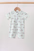 Green Stripe Shark UPF Swim One-Piece