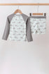 Green Stripe Shark UPF Rashguard Set