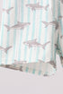 Green Stripe Shark UPF Swim Trunks