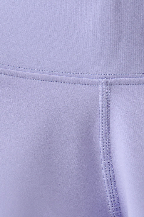 Violet Scalloped Yoga Active Leggings