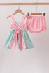 Pink Bow Floral Bloomer Set