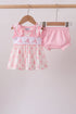 Pink Sailboat Embroidered Bloomer Set