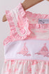 Pink Sailboat Embroidered Bloomer Set