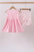 Pink Sailboat Embroidered Set