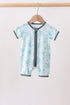 Blue Turtle Bamboo Romper