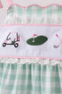 Green Golf Embroidered Ruffle Set