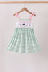Green Golf Embroidered Dress