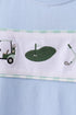 Green Golf Embroidered Gingham Set