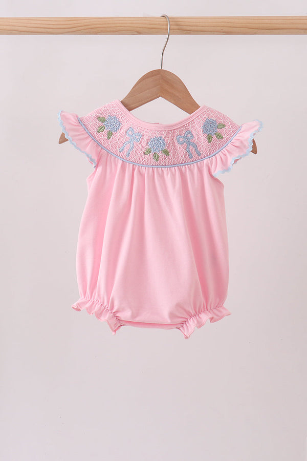 pink-hydrangea-bow-smocked-bubble-abby-evie-sophias-stylebaby-1