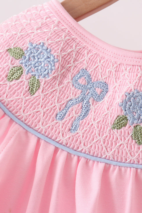 pink-hydrangea-bow-smocked-dress-abby-evie-sophias-style-2