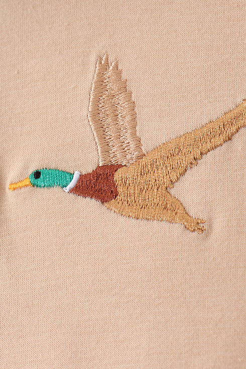 Camo Duck Embroidered Top