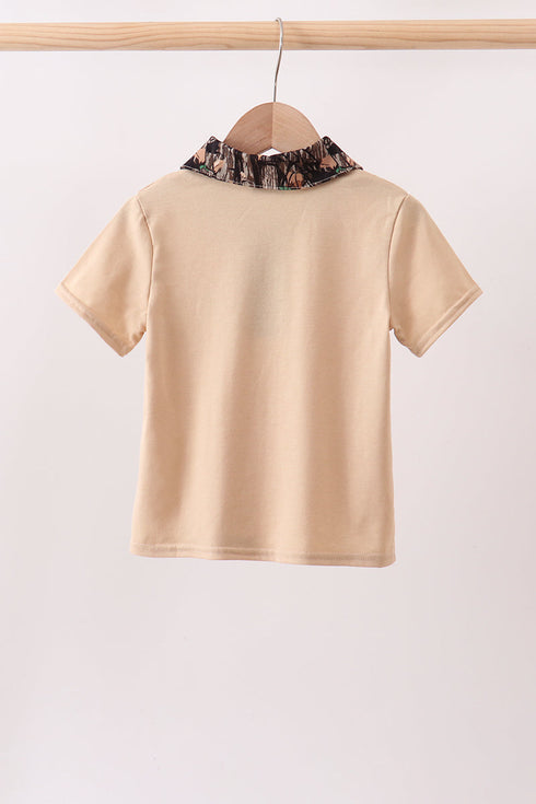 Camo Duck Embroidered Top