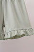Camo Hunting Embroidered Ruffle Shorts Set