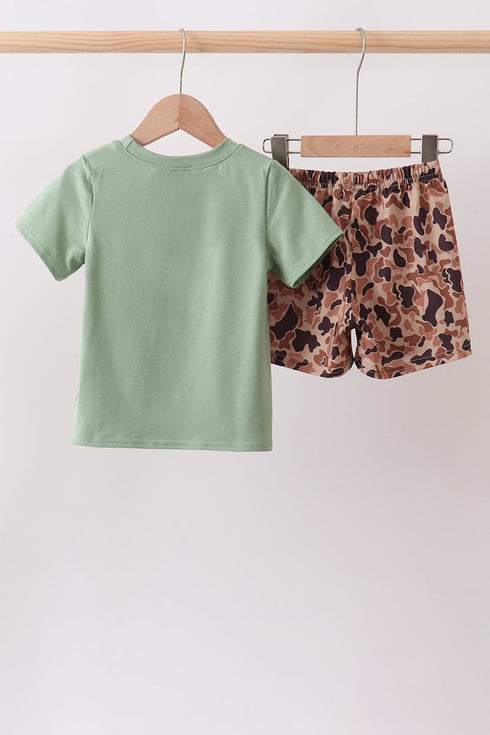 Camo Duck Embroidered Set